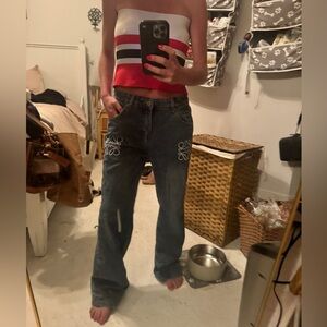 Striped chosen by tuchuzy bandeau top size M